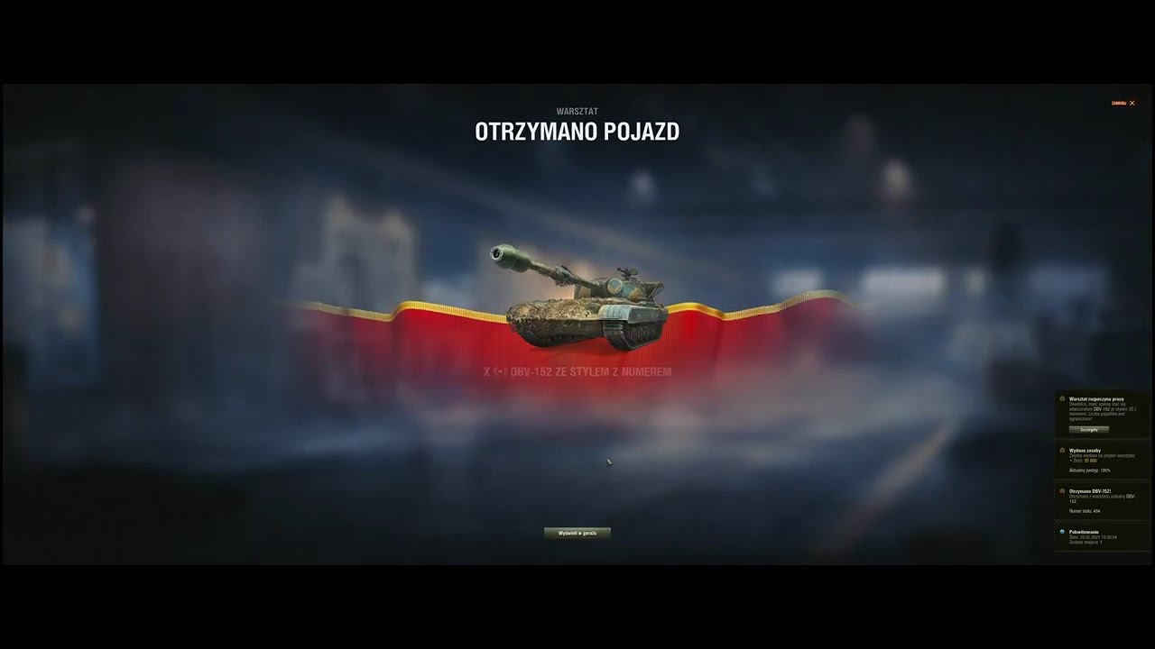 DBV-152 Assembly shop - Crafting new tank World of Tanks