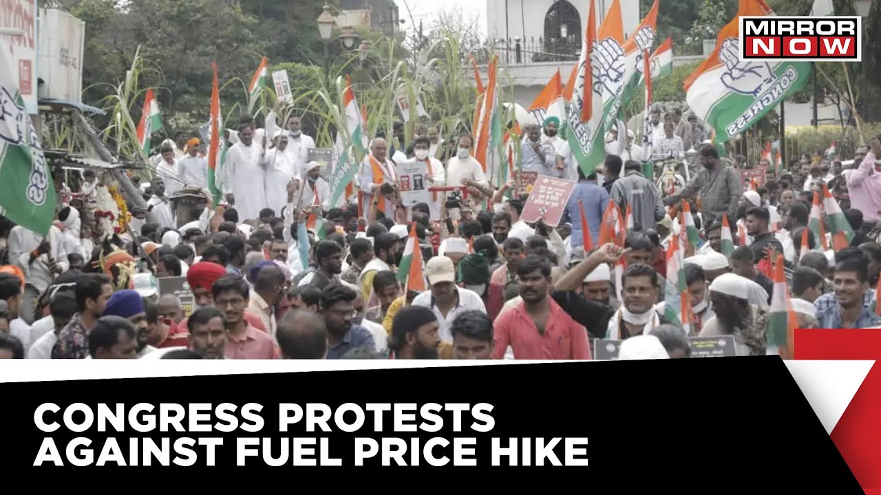 Fuel Price Hike | Congress Leaders Protests In Mumbai Against Price Rise | Latest News Updates