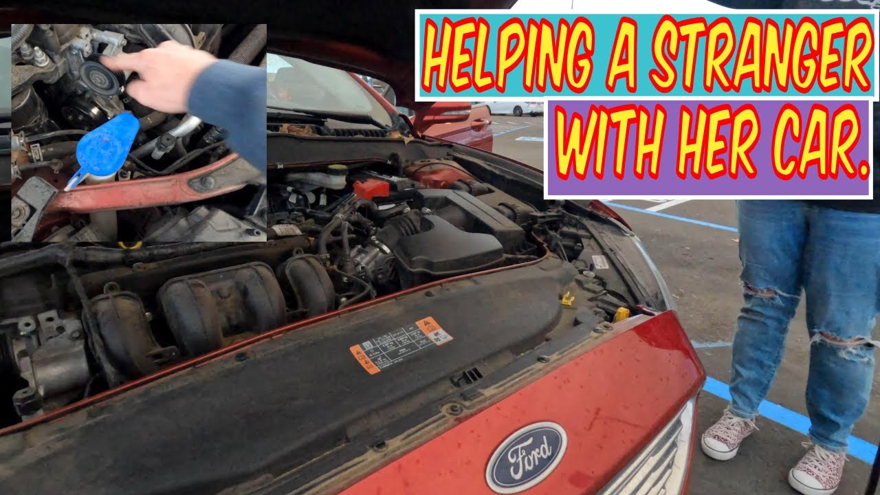 Helping a Stranger: Replacing a Serpentine Belt on a Ford Fusion 🚗🔧