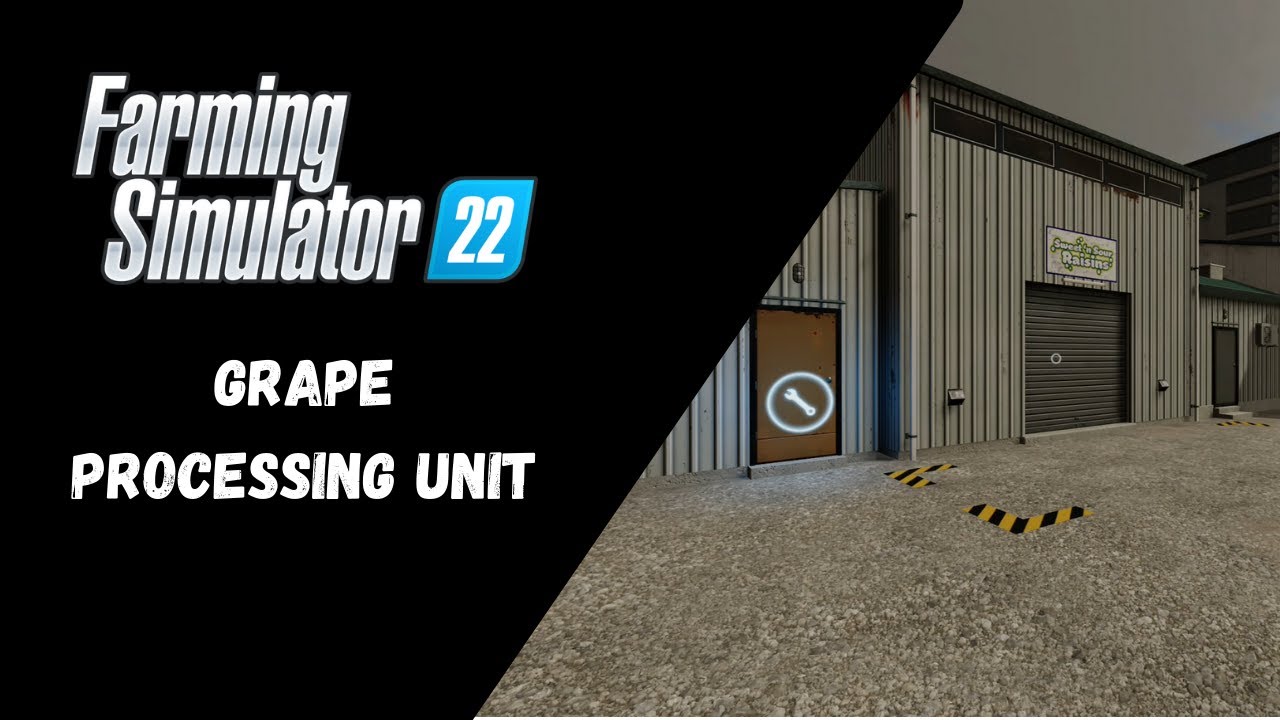 FS22 - How To Use The Grape Processing Unit - Farming Simulator 22