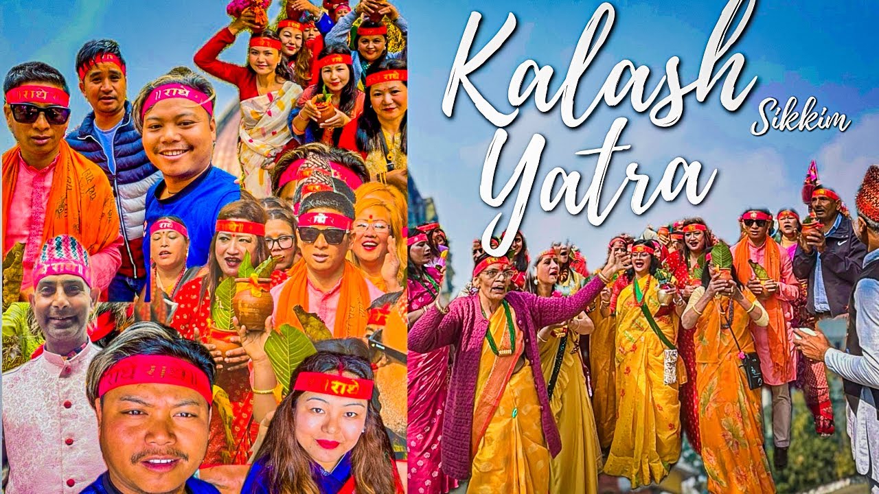 Kalash Yatra in a Grant 💥💥💥way at middle Tarpin Rhenock 🙏🙏🙏💥#kalash #sampang 