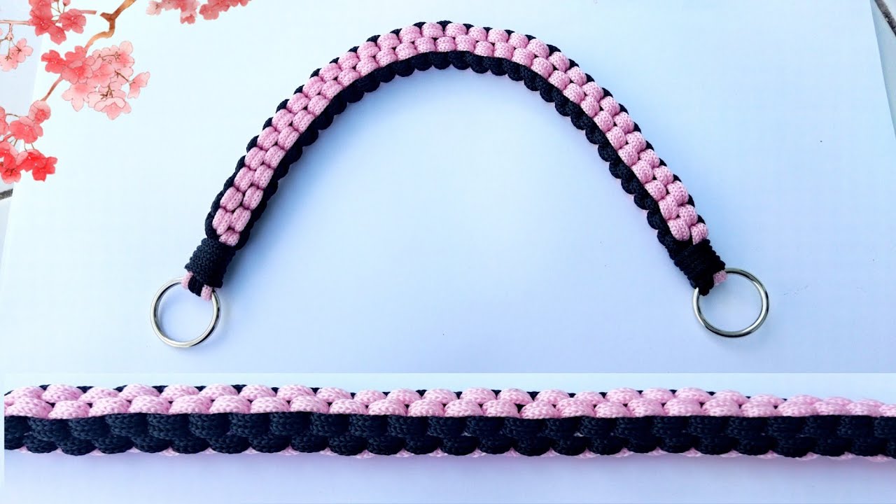 DIY HANDLE MACRAME BAG - CARA MEMBUAT TALI TAS TALI KUR - TALI TAS RAJUT - Tutorial Macrame