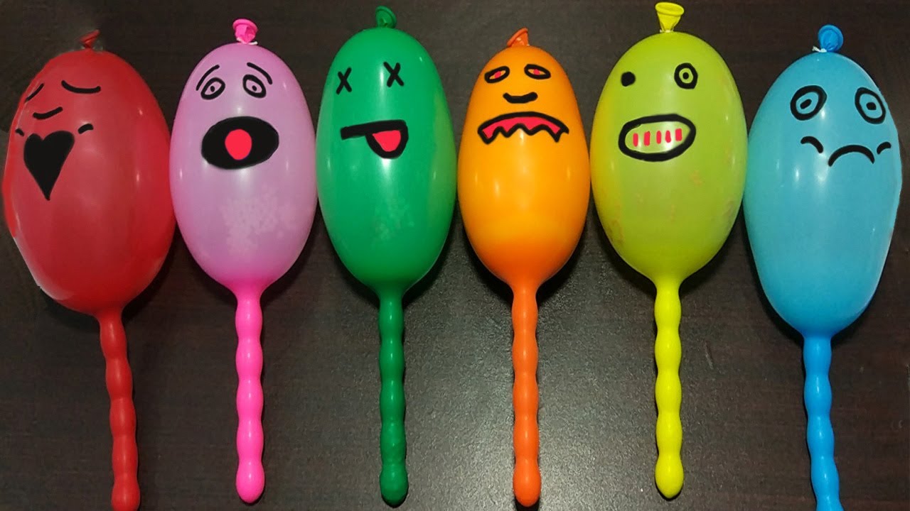 Making Slime With Funny #Doodles ART Balloons