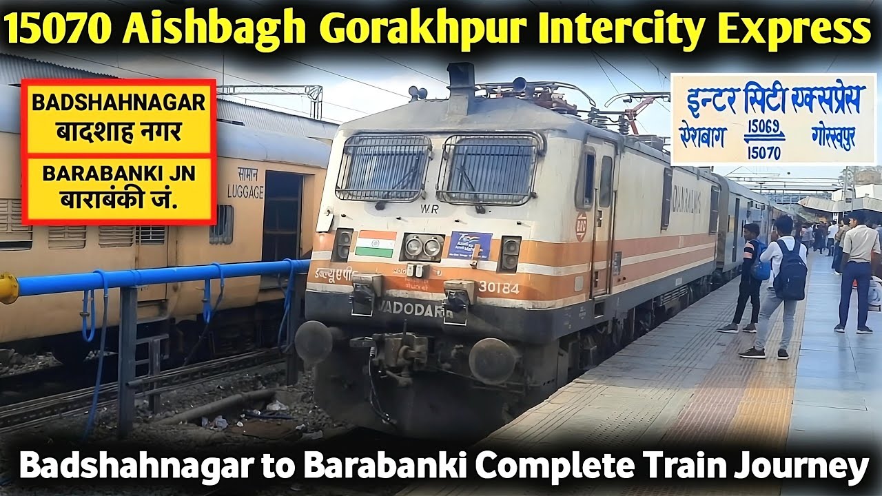 15070 Aishbagh Gorakhpur Intercity Express || Aishbagh - Gorakhpur via Barhni | Indian Train Journey