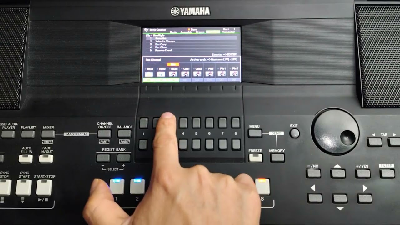 Tutorial como crear ritmos en Yamaha psr sx 600