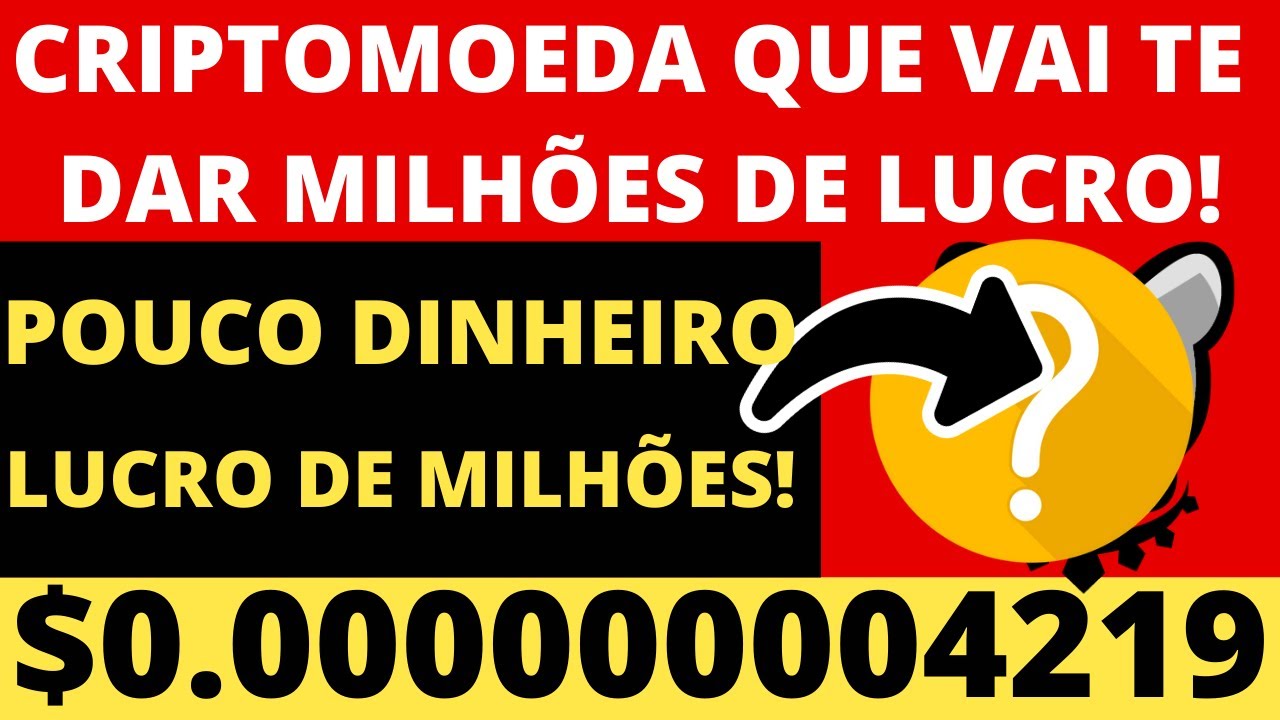 CRIPTOMOEDA BARATA E PROMISSORA QUE VAI TE DEIXAR MILION&Aacute;RIO! POUCO DINHEIRO PARA OBTER MUITO LUCRO!