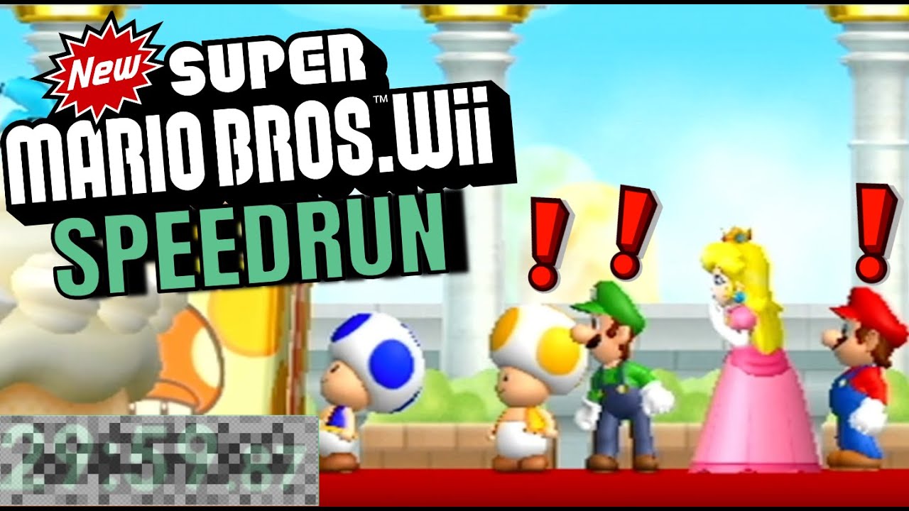 Скоростное прохождение New Super Mario Bros Wii