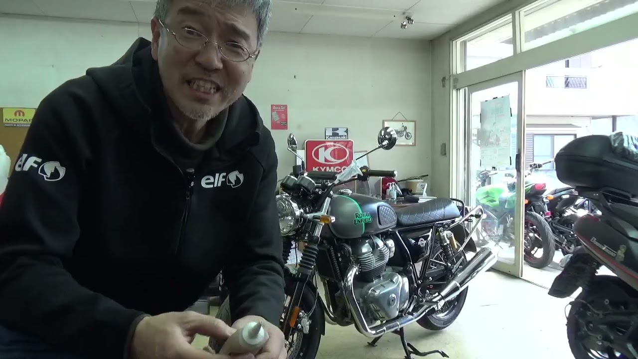 INT650 納車整備　ハンドル回りの整備