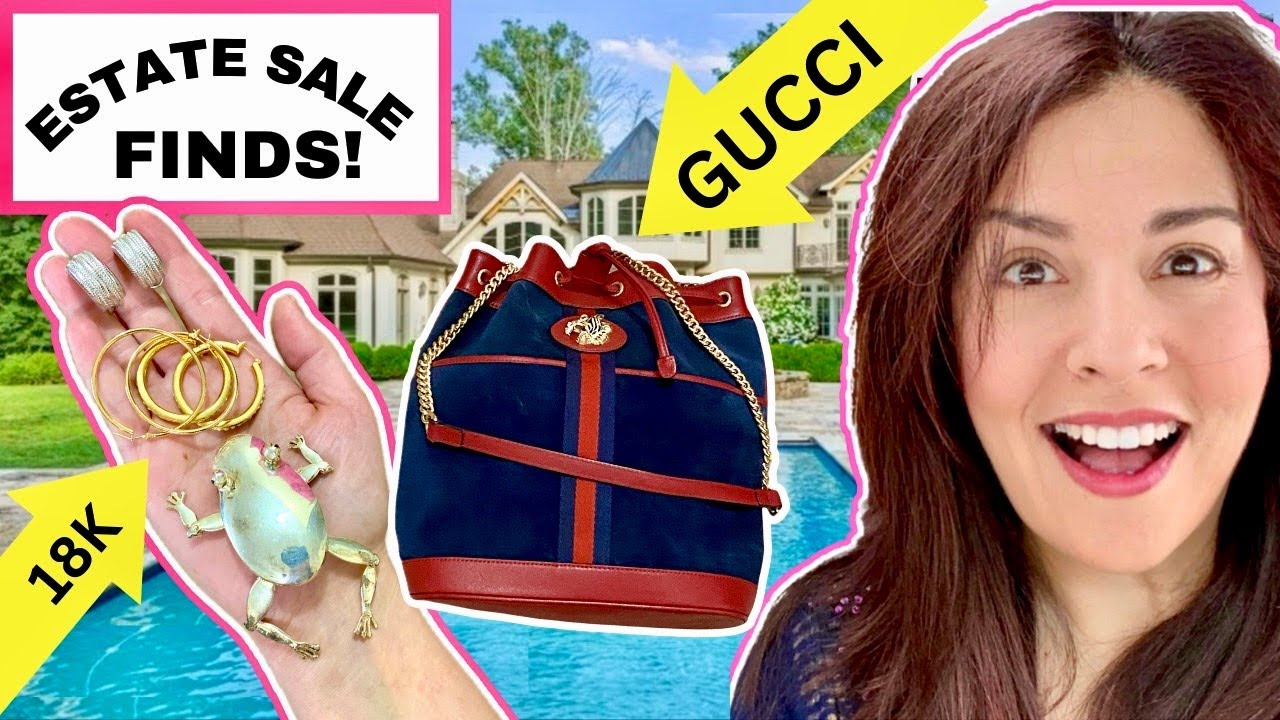 I Found 18K GOLD & Pearls FOR $15 At An Estate Sale! Thrift With Me!