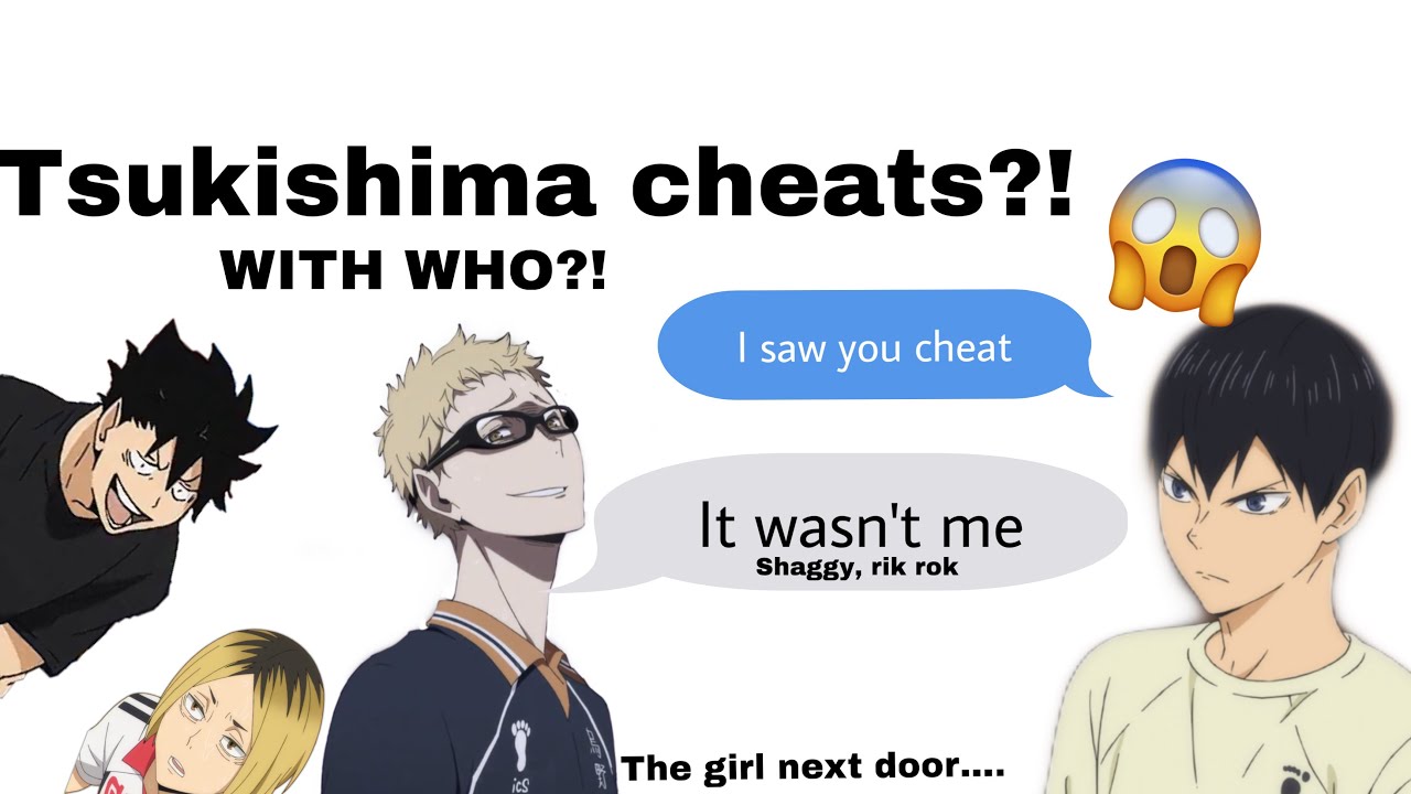 Tsukishima is cheating?! || haikyuu lyric prank|| It wasn't me