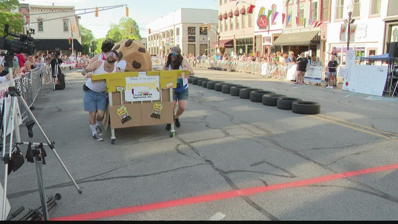 Bed racing in Noblesville helps send kids to summer camp