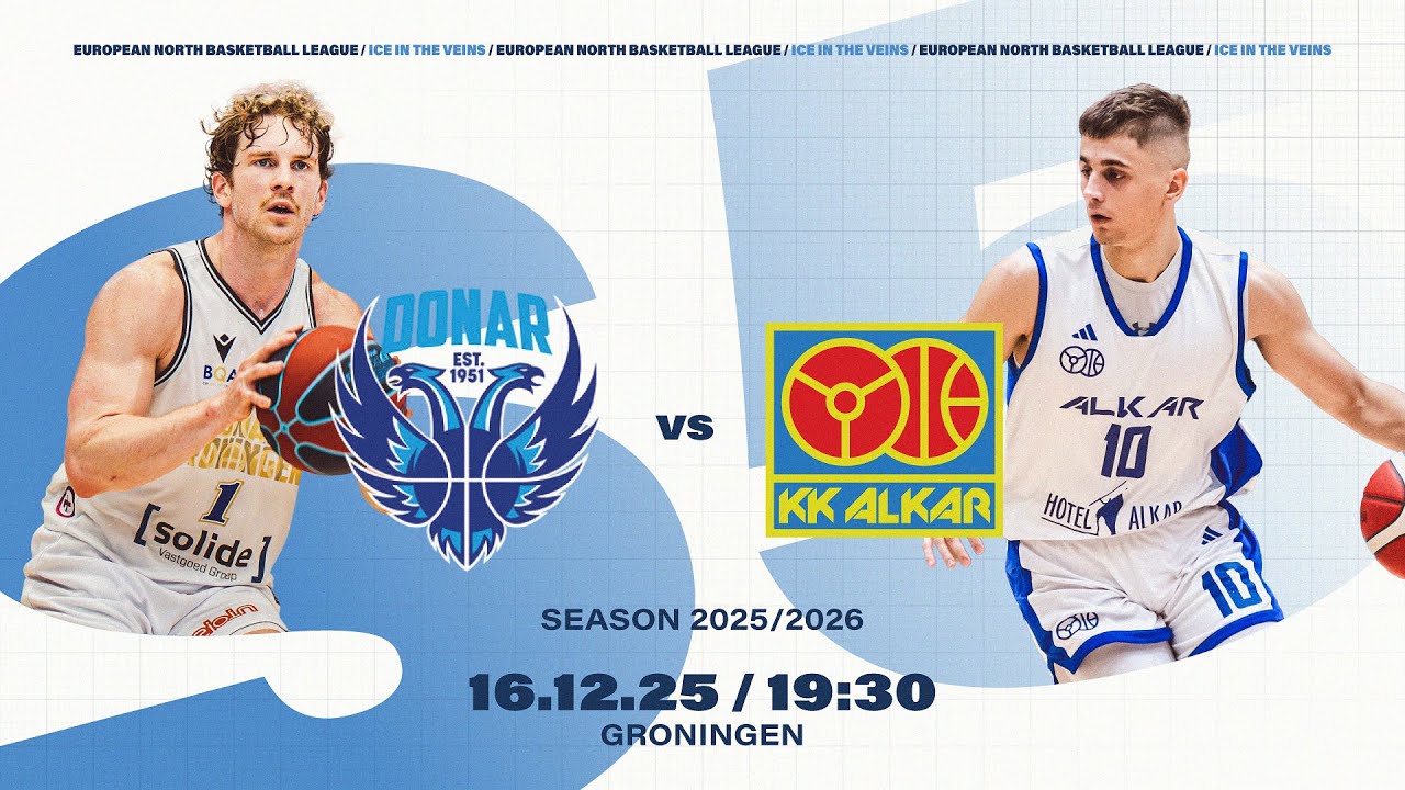 Donar Groningen v Alkar Sinj |  Dec 16, 2025, 7:30 PM | ENBLeague 2025/26