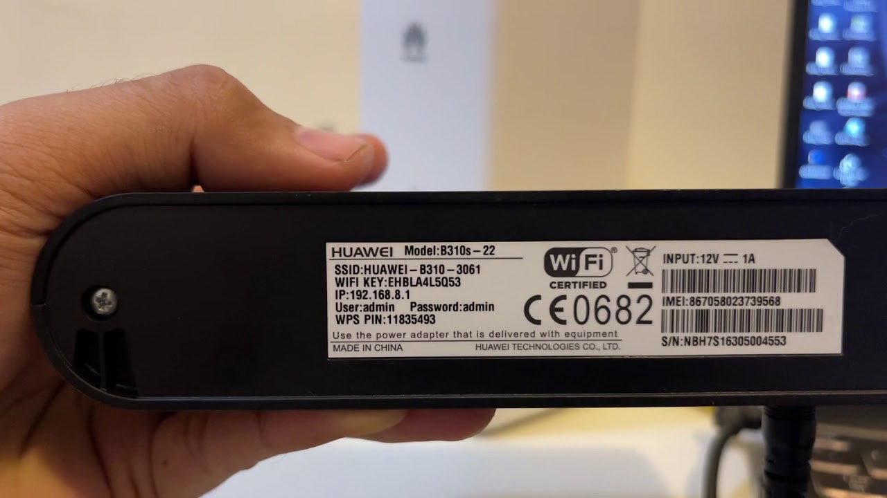 How to Setup Huawei B310 /315 for first used
