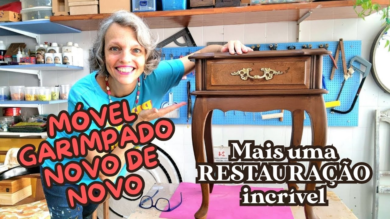 Bora ver o que eu fiz com o móvel do GARIMPO! Aprenda a RESTAURAR e transforme sua decoração!