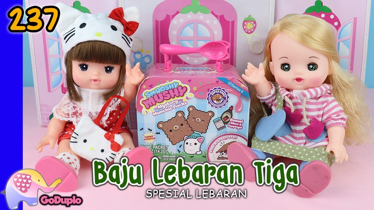 Mainan Boneka Eps 237 Baju Lebaran Tiga (Idul Fitri) - GoDuplo TV