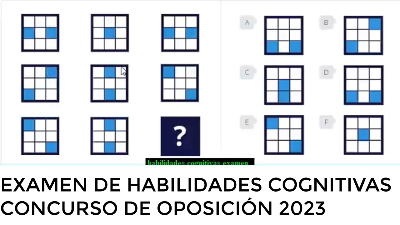 EXAMEN DE HABILIDADES COGNITIVAS | FIGURAS | CONCURSO DE OPOSICIÓN 2023
