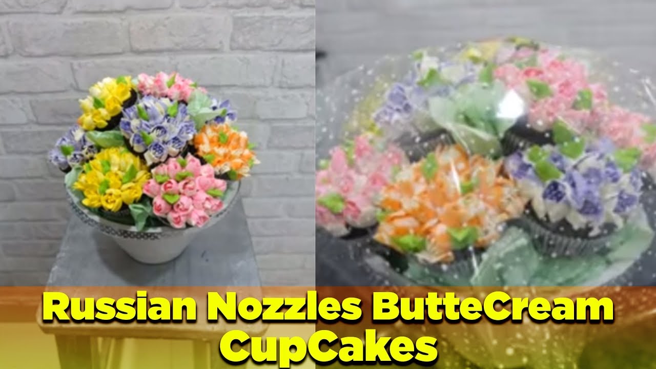Russian Nozzles Buttercream Cupcake | Bouquet