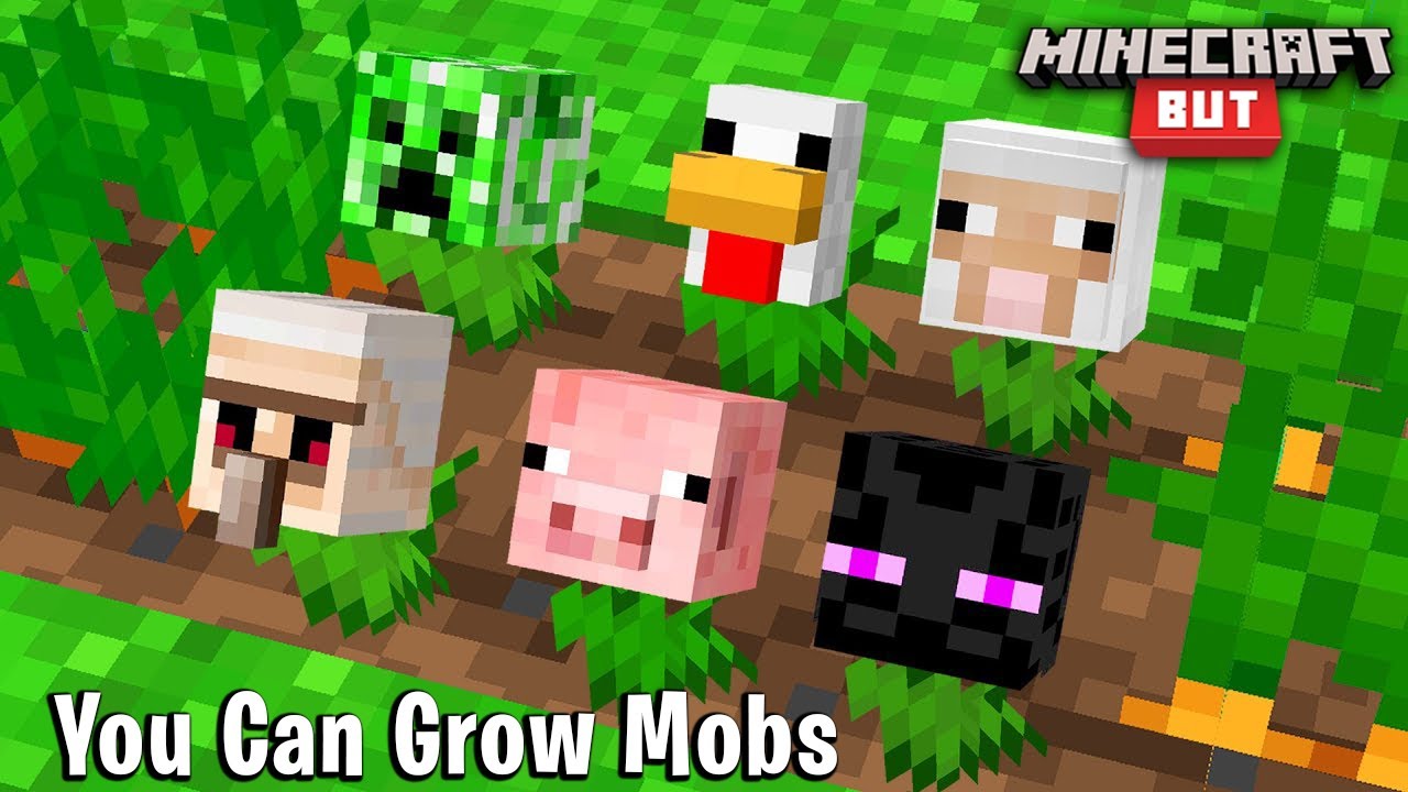 Minecraft But, You Can Grow Mobs | Raju Gaming