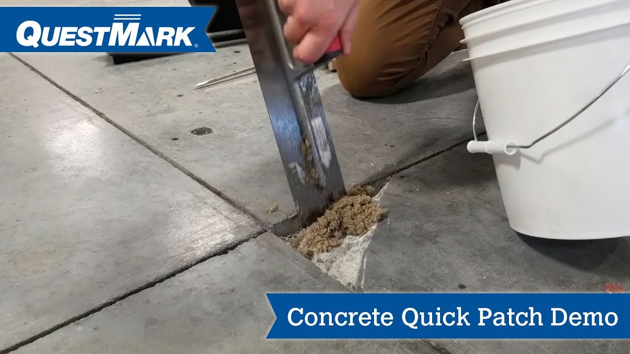 Concrete Floor Patch and Repair | Plastic Mortar Repair | QuestMark