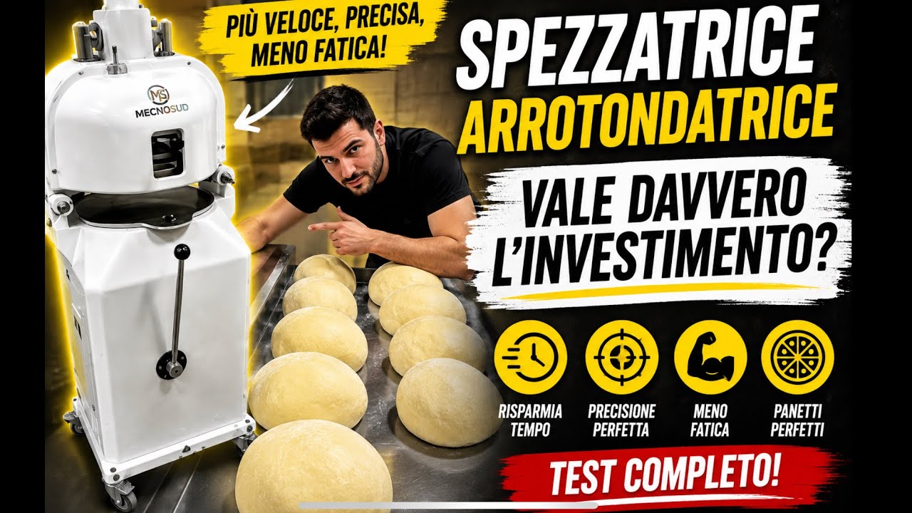 Spezzatrice arrotondatrice manuale -20 divisioni 60/220 g