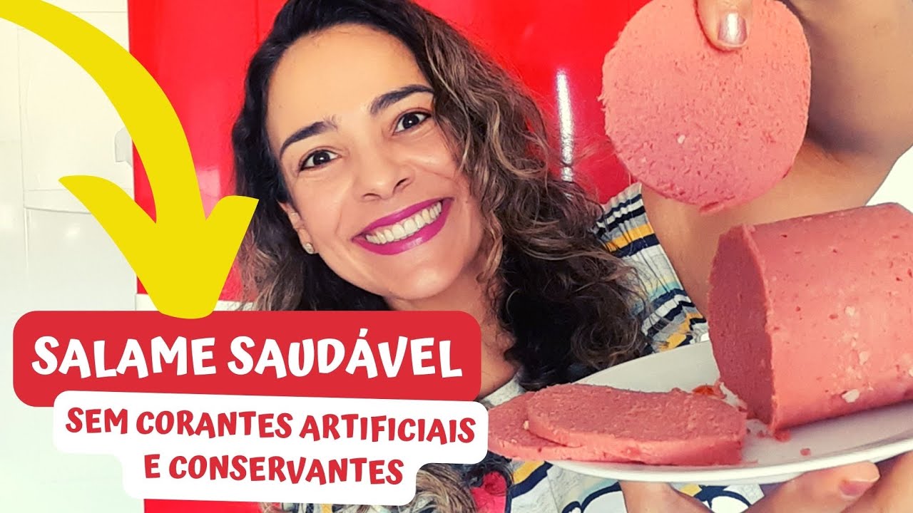 😋Salame De Frango Saudável Sem Conservantes