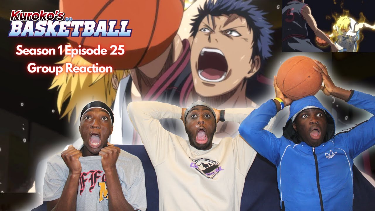 AOMINE IS BROKEN!! KISE VS AOMINE!! KUROKO NO BASKET Season 1 Episode 25 | 100% BLIND GROUP REACTION