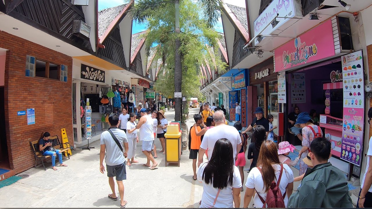 4K Walking Tour Boracay Island Philippines | D Mall Street