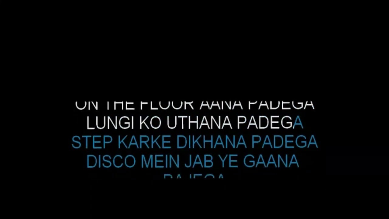 Lungi Dance Karaoke | Chennai Express | Hindi Song Karaoke Track
