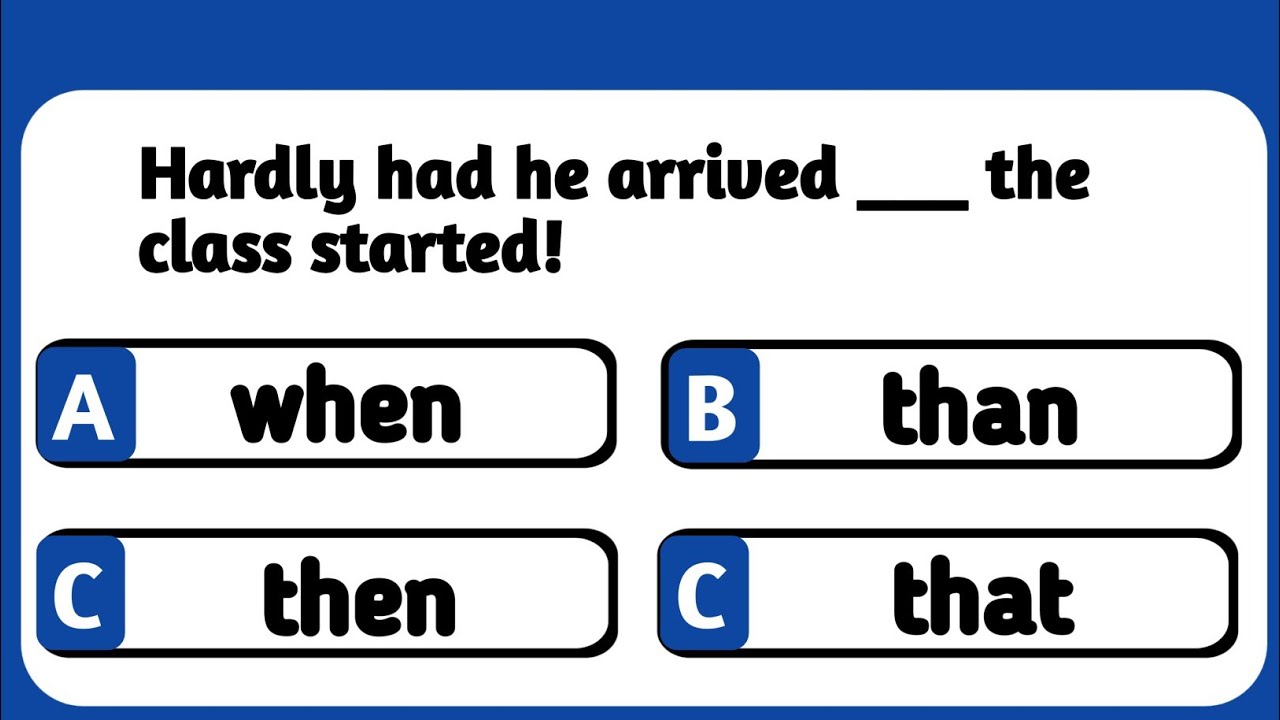 Hard English Grammar Quiz with Answers ✔️ | 20 MCQs for Exams