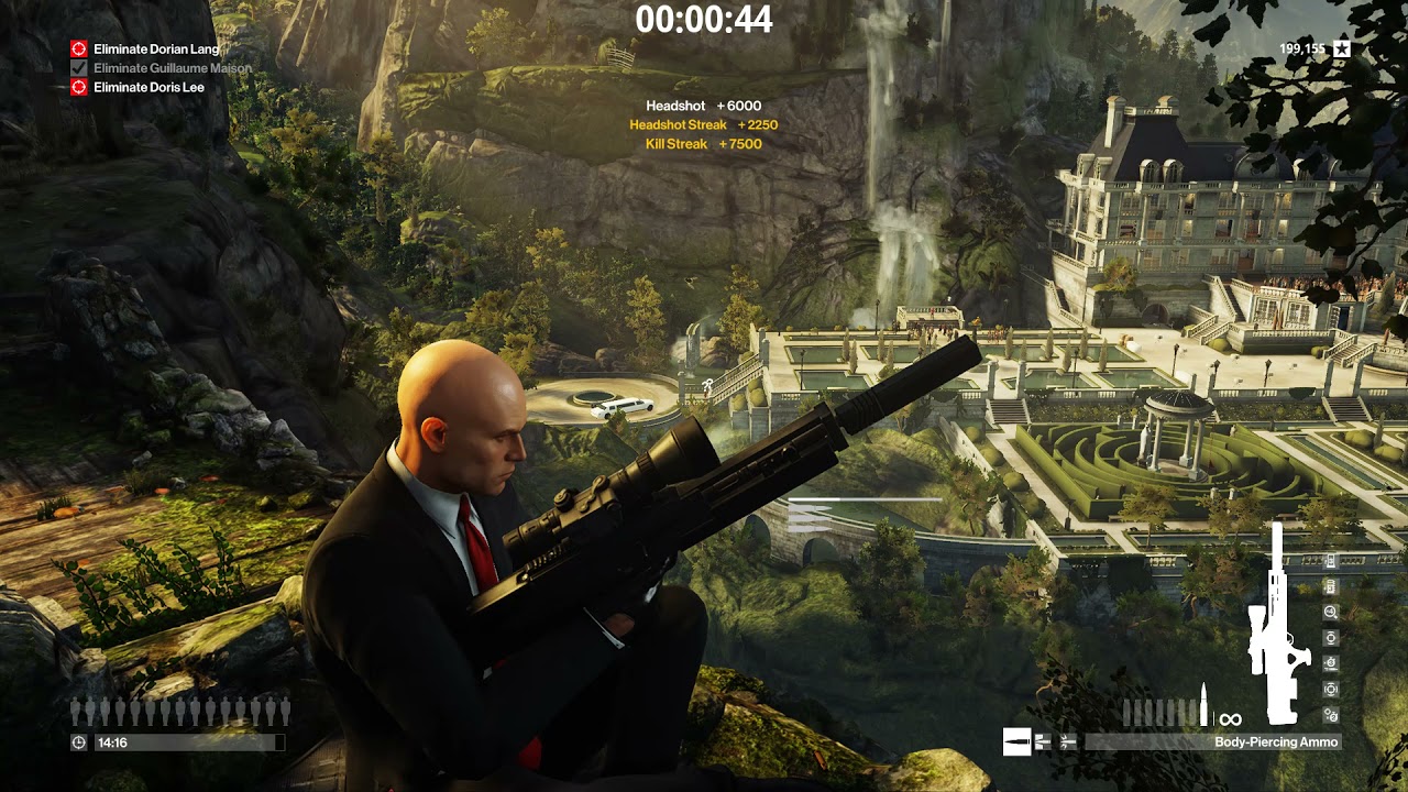 Hitman 3 | Sniper Assassin - Himmelstein (The Last Yardbird) - SA in 01:06.672 (1,963,214 score)