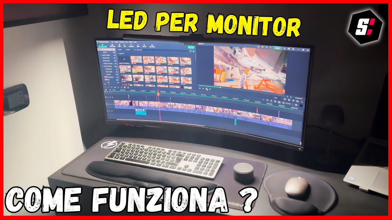 LAMPADA LED BY QUNTIS PER QUALSIASI MONITOR - LED light lamp for any monitor