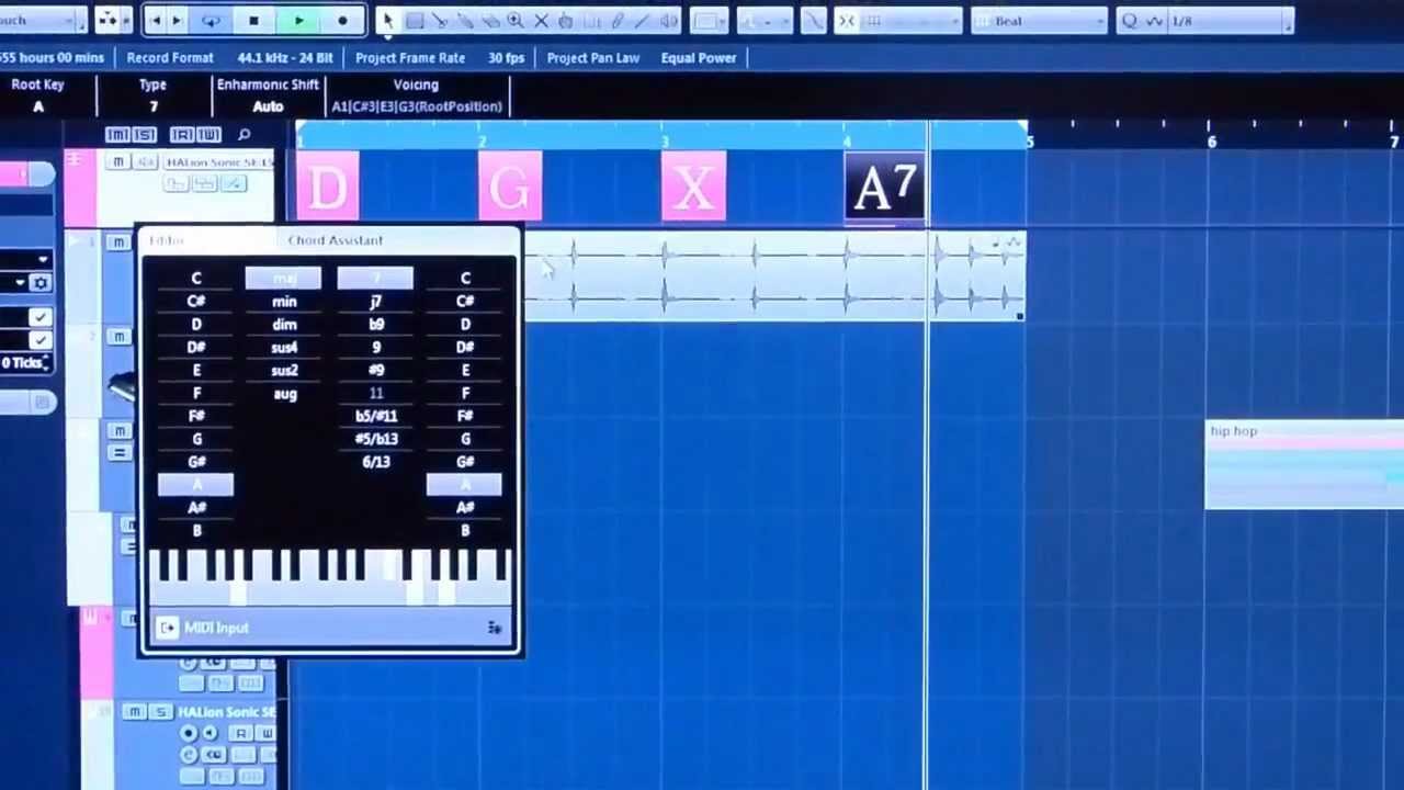 Steinberg Cubase 7 - 2 - Chord Track