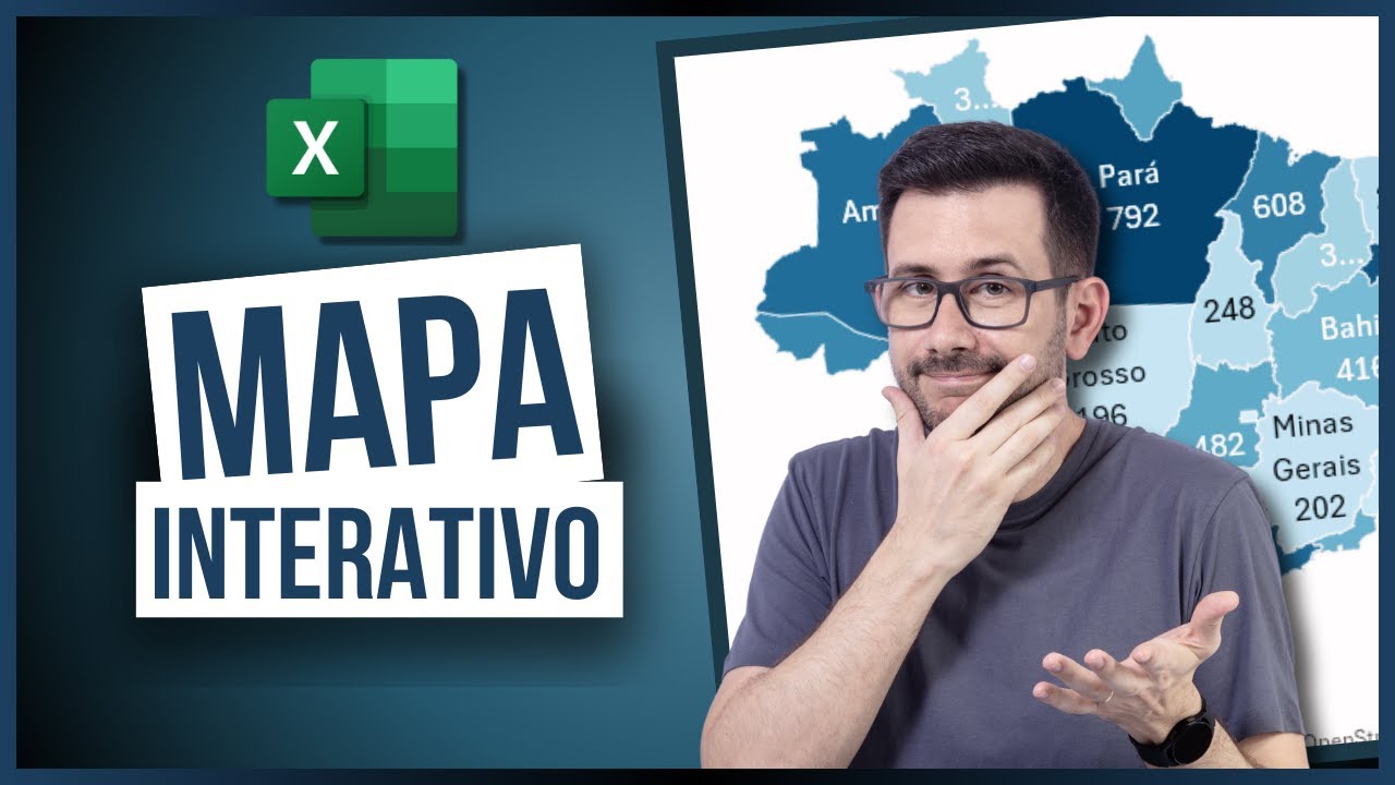 Gráfico de Mapa Interativo no Excel - Dashboard