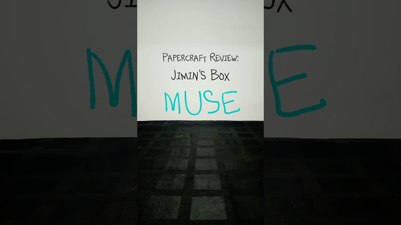 Obra hecha para OUR MUSE en el Studio Inercia 💙 #bts #papercraft #jimin #muse #who #box #manualidad