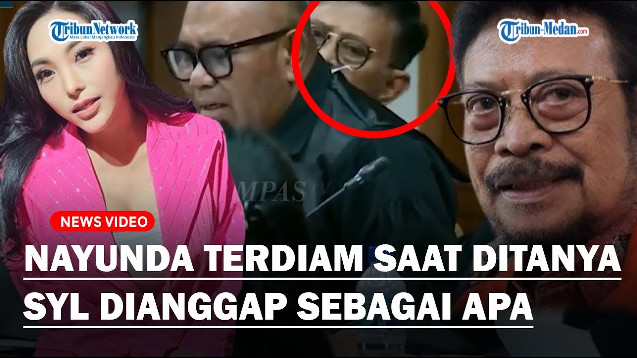 GERAK-GERIK Nayunda di Sidang, Sempat Diam Sejenak Saat Ditanya SYL Dianggap Sebagai Apa