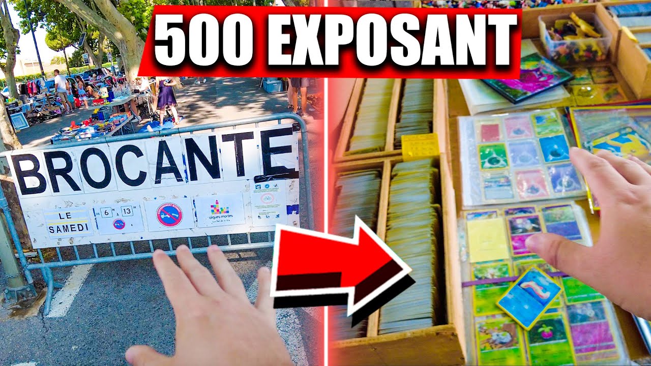 5 BROCANTES TITANESQUES dans le SUD remplies de CARTES POKÉMON RARES ! (500 EXPOSANTS)