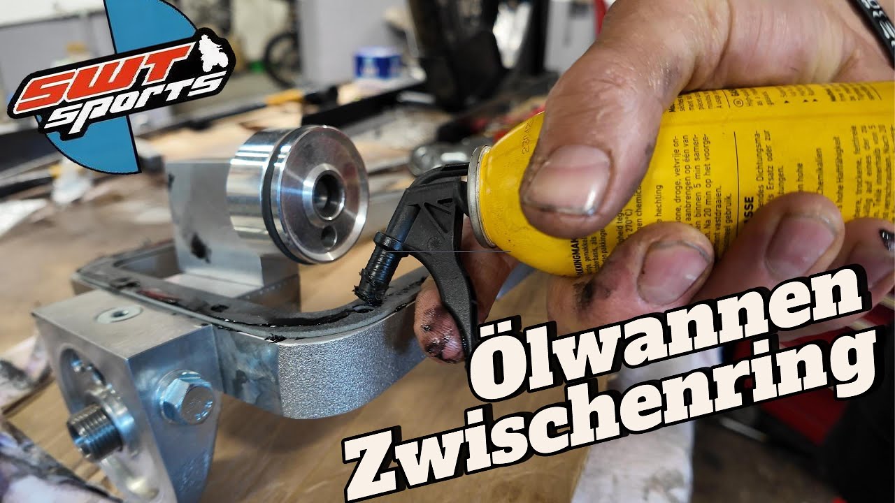 Ölwannendistanzring 25mm mit außen liegendem Ölfilter für BMW Motorrad R 45-100 2V Boxer Modelle