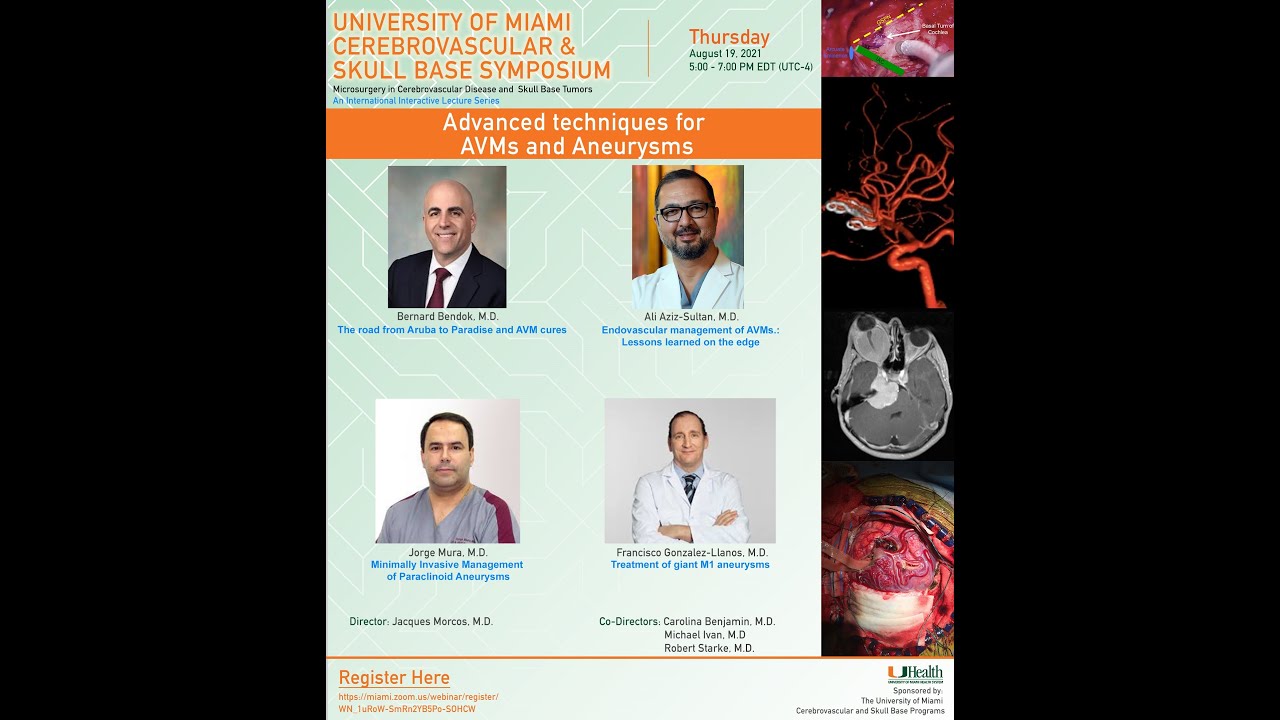 08 19 2021   Advanced techniques for AVMs and Aneurysms