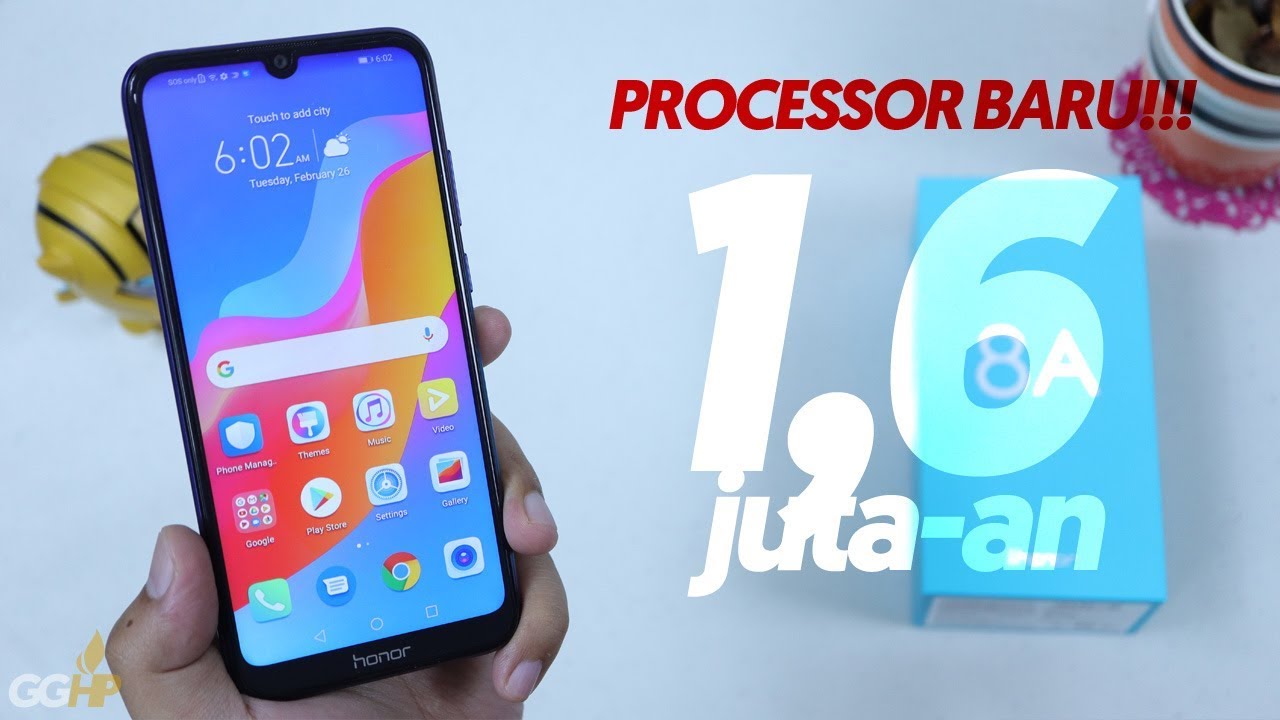 1,6-JUTAAN dengan PROCESSOR BARU, Unboxing Honor 8A