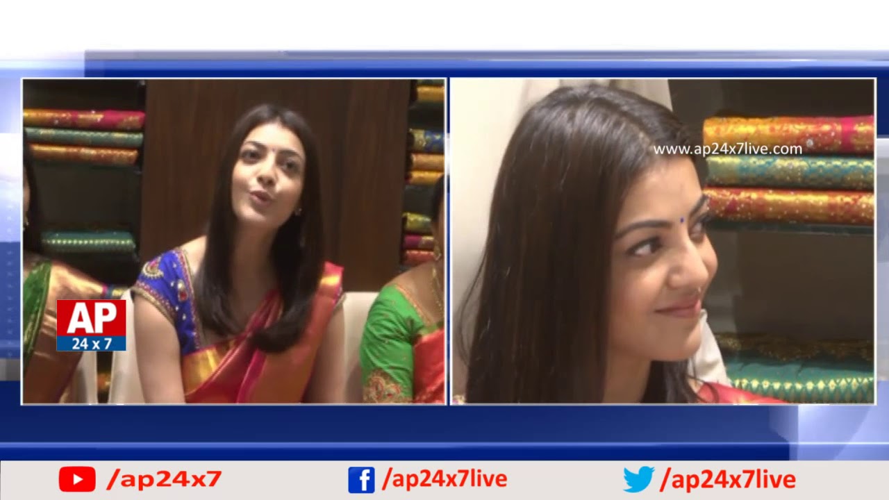 Actress Kajal Agarwal Inaugurates Dress Circle Shopping Mall In Anantapur | AP24x7