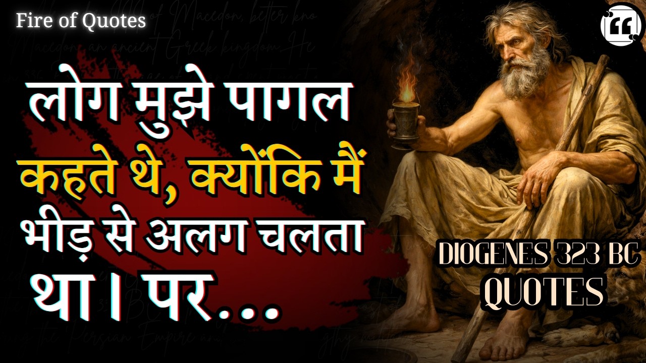 सबसे अनोखे दार्शनिक के दुर्लभ विचार जो आज फिर से सोचने पर मजबूर करेंगे | Diogenes Quotes Part 2