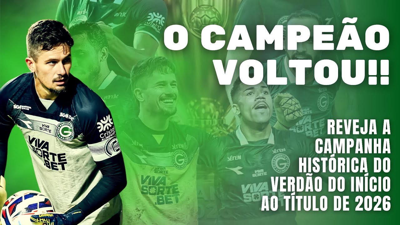 O CAMPEÃO VOLTOU!! CONHEÇA A TRAJETÓRIA DO GOIÁS CAMPEÃO GOIANO DE 2026!!