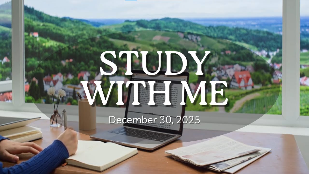 2 Hours Study With Me Pomodoro Calm and Focus || Willow Study