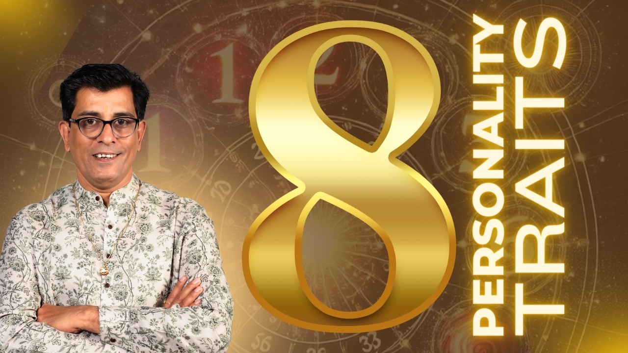 Vedic Numerology Number 8 (Shani): Traits, Struggles, Success & Karmic Lessons Explained | Sanjiv Ji