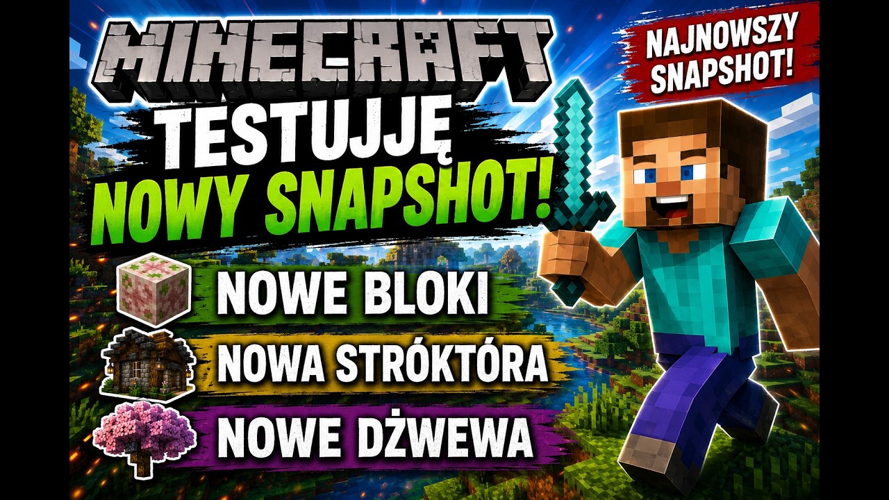 🔥 TESTUJĘ NOWY SNAPSHOT w Minecraft! 😱 Nowe funkcje mnie zaskoczyły!