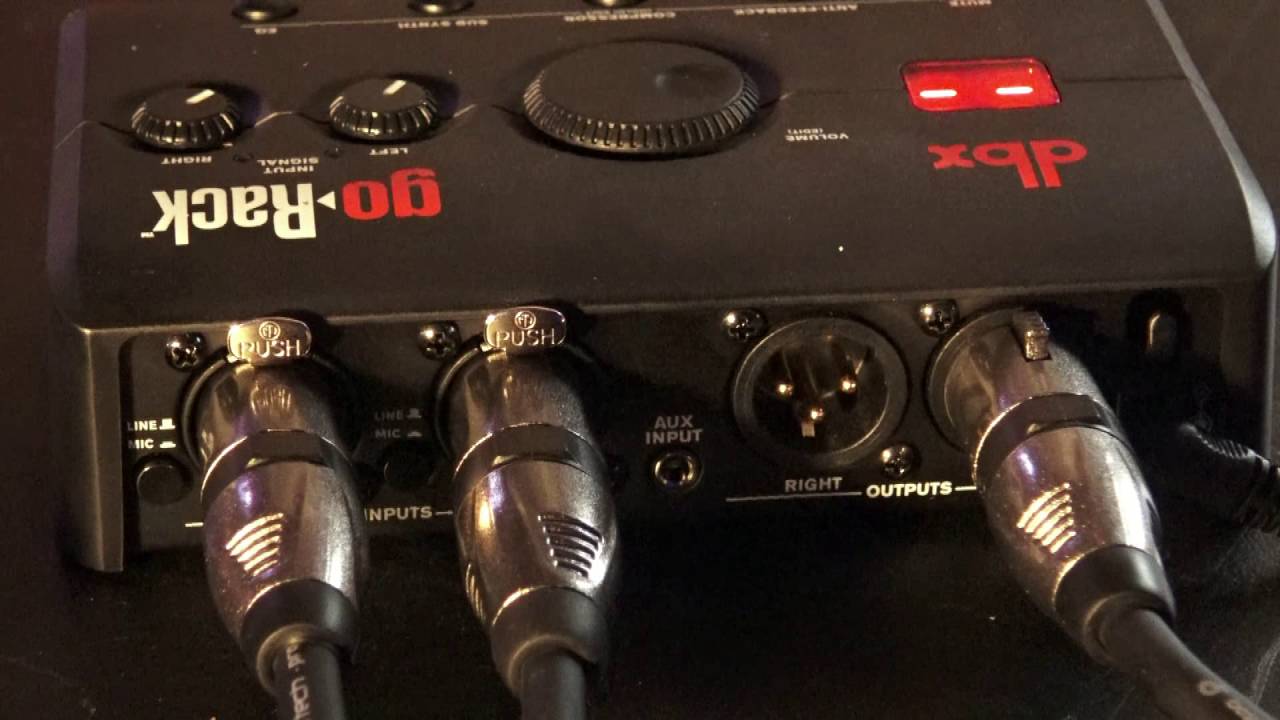 DBX Go Rack -  My 2 Microphones Into 1 Line Input Demo