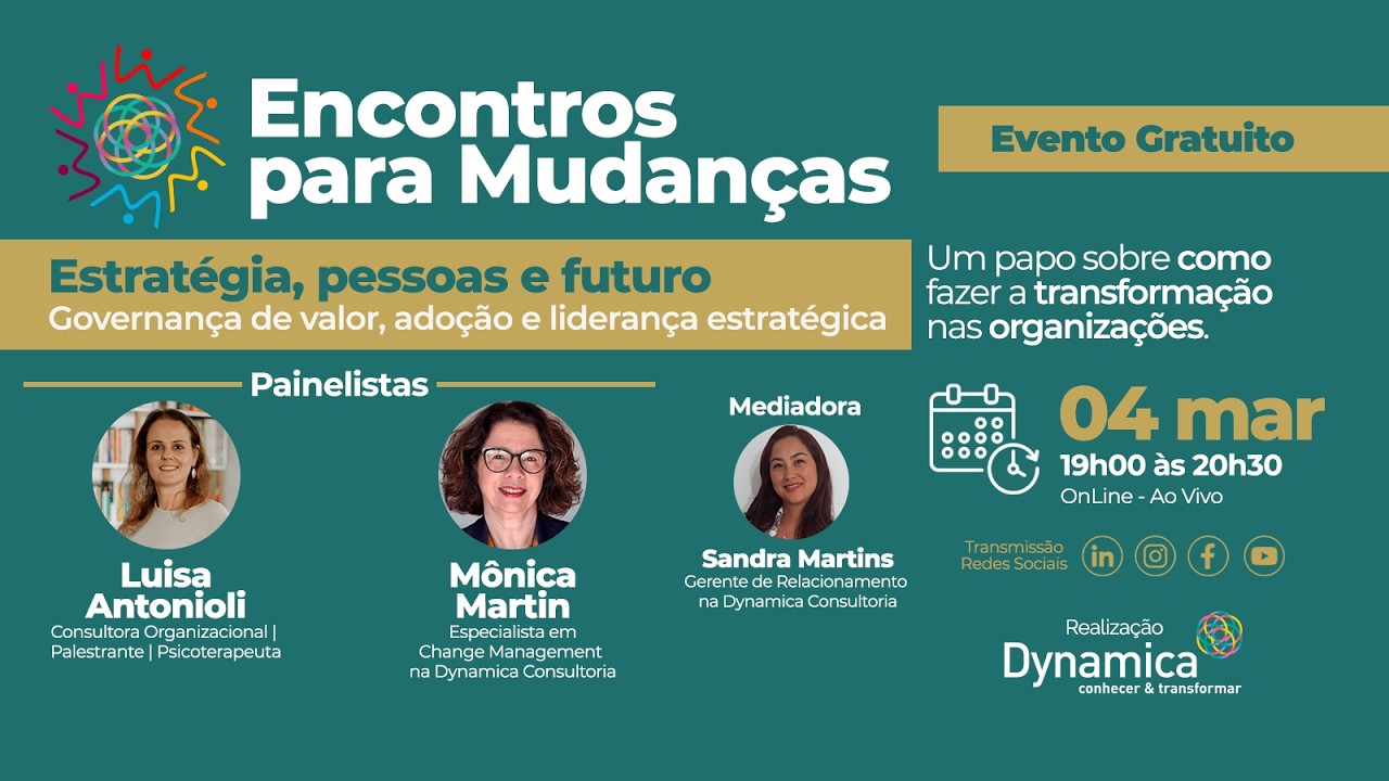 Estratégia, pessoas e futuro | Governança de valor, adoção e liderança estratégica