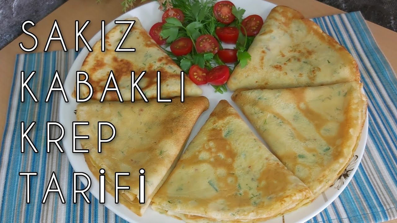 SAKIZ KABAKLI KREP içinde  KABAK OLDUĞUNU KİMSE anlayamaz