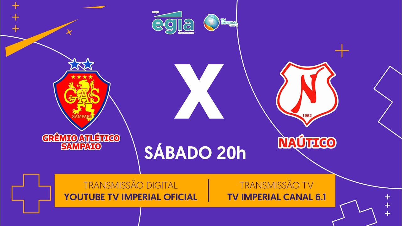 GRÊMIO ATLÉTICO SAMPAIO X NÁUTICO  - CAMPEONATO RORAIMENSE 2026