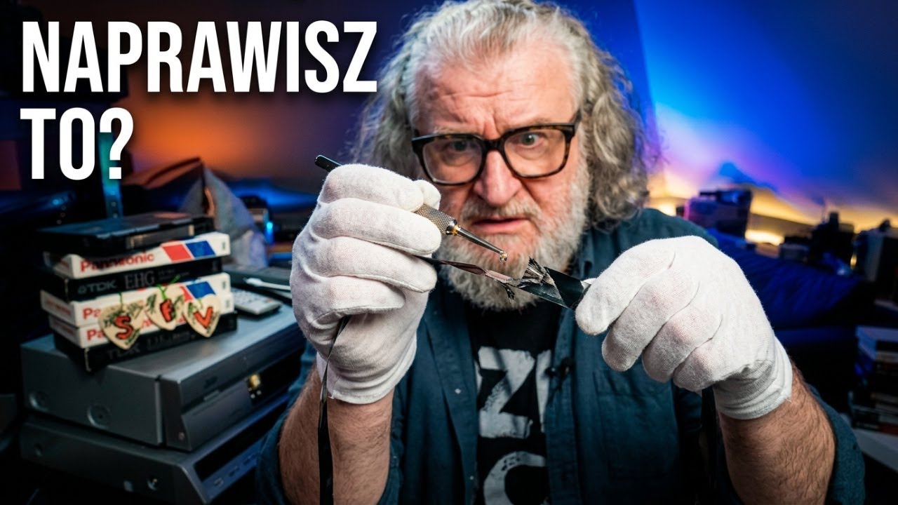 Zerw­ana taśma VHS | Metody naprawy i test wytrzymałości